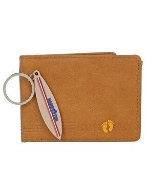 Hang Ten "Have a Good One" Tan Wallet & Keyring